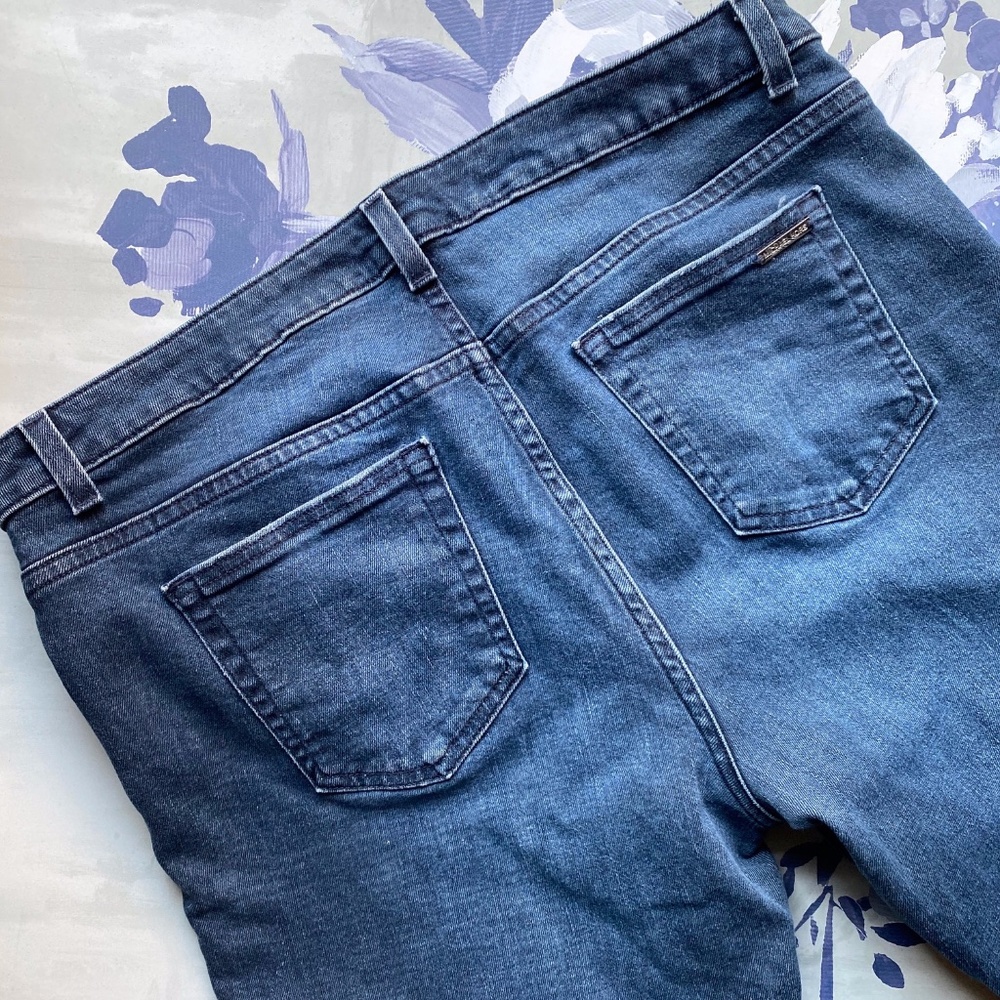 Michael Kors Dark Wash Skinny Jean Size 12 - Picture 6 of 7
